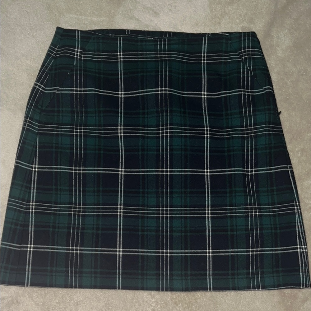 Loft women’s a line mini Plaid Skirt